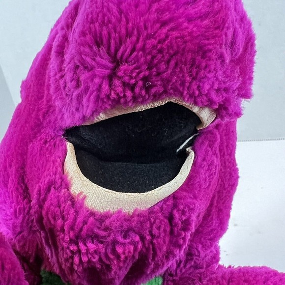 VINTAGE BARNEY & FRIENDS PLUSH HAND PUPPET 1992 DAKIN 14"  Dinosaur PBS - Picture 9 of 12